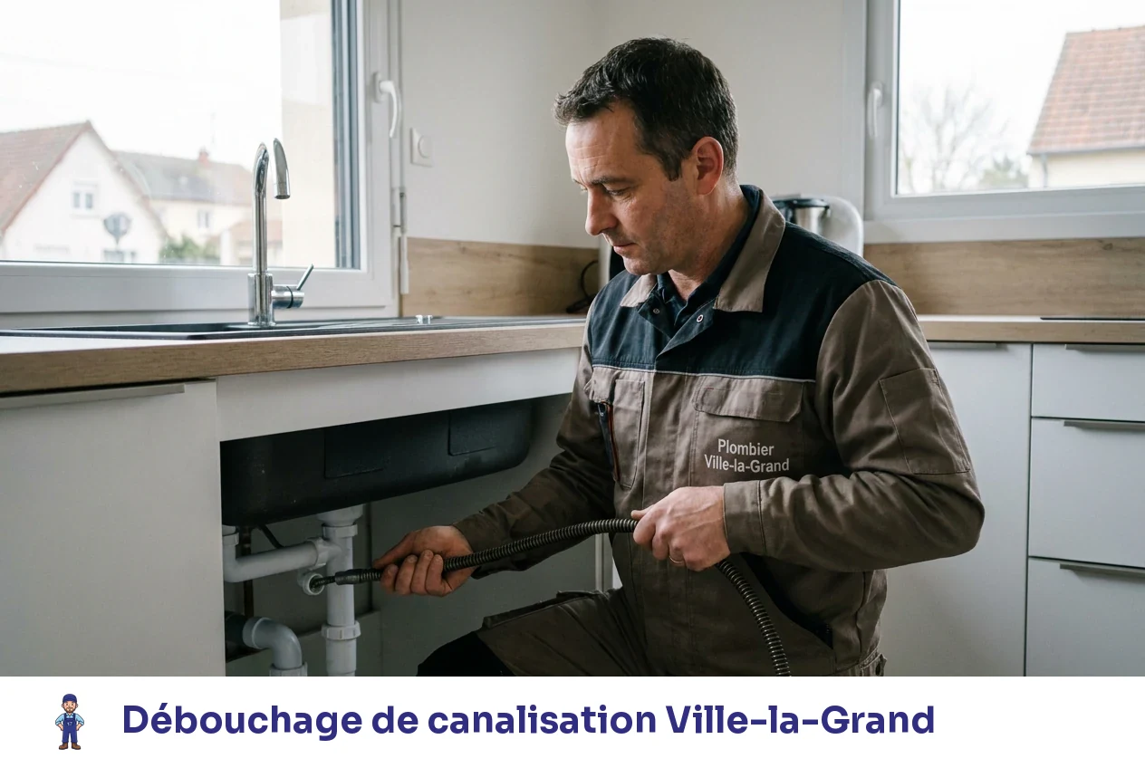 Débouchage de canalisation à Ville-la-Grand