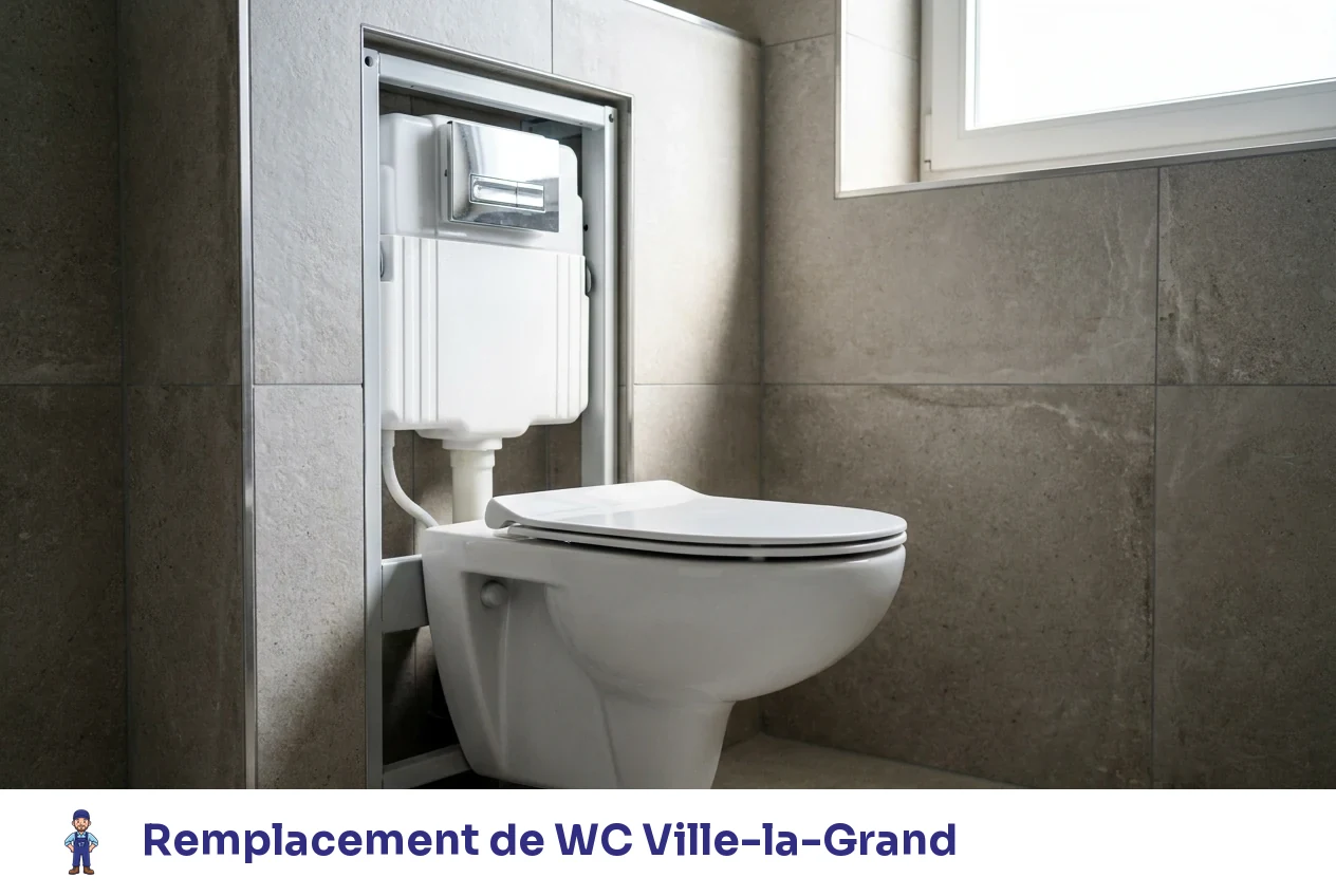 Remplacement de WC à Ville-la-Grand
