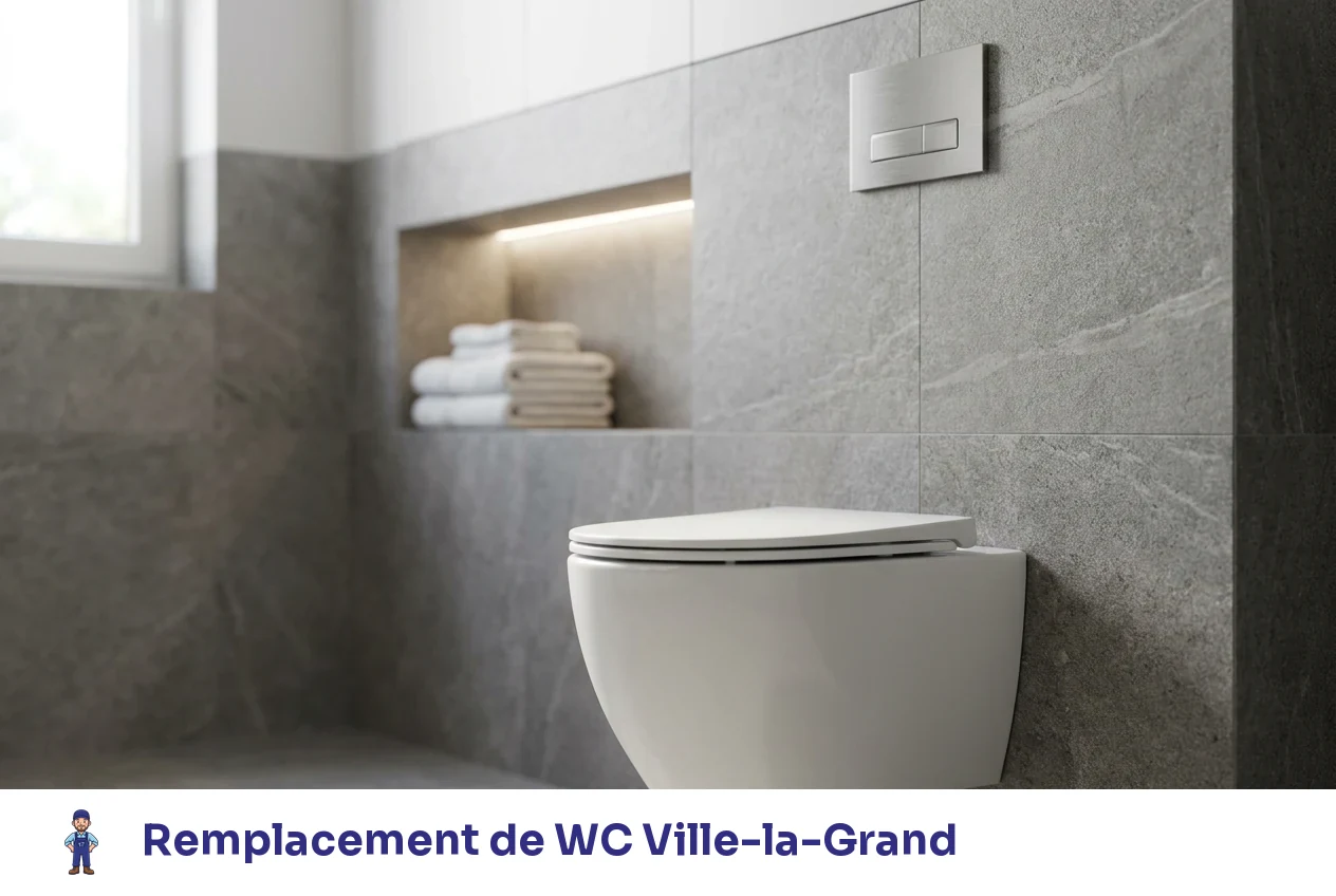 Remplacement de WC à Ville-la-Grand