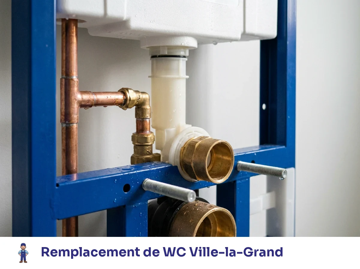 Remplacement de WC à Ville-la-Grand